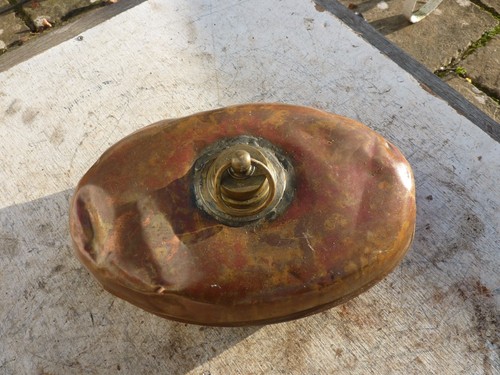 Antique copper bed - bed, bottle