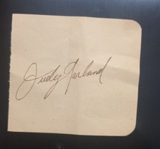 Rare Judy Garland Signed