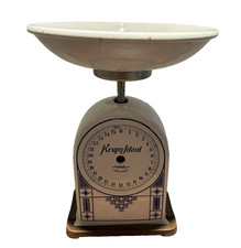 Krups Ideal Vintage Ceramic Kitchen Scales – Delft Blue Display Restoration Prop