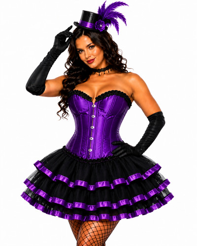 Burlesque corset tutu - corset, skirt