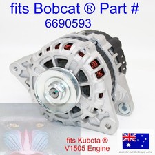 fits Bobcat Alternator 6690593 S100 T110 E26 Kubota ® V1505 90Amp 12 Volt Dynamo