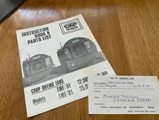 1970’S TEAGLE CROP DRYING FANS INSTRUCTION PARTS LIST & GUARANTEE CARD AS SHOWN