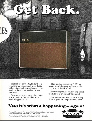 Vox ac30 top - boost, reissue