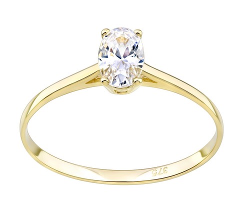 9ct gold 50ct simulated - 0.50ct,