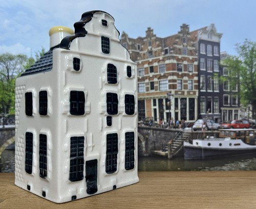 Klm delft blue - blue, house