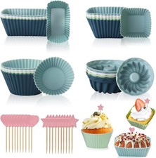16Pcs Mini Silicone Cupcake