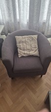 Tub Chairs x 3 Grey Excellent Condition Collection Only