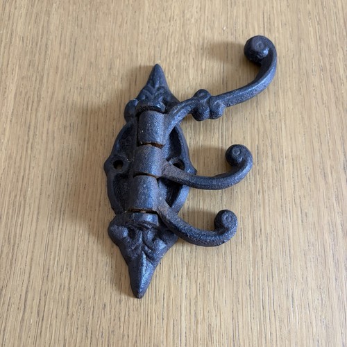 Cast iron coat hook - iron,