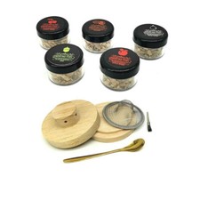 Cocktail Smoker Kit With 5 Wood Chips Chimney Drink Infuser Whiskey Wine Smoker