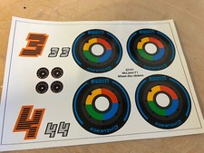 Lego McLaren F1 2022 42141 Pirelli wheel & driver sticker set Lando / Ricciardo