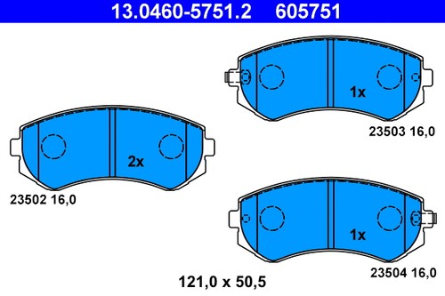 Rear brake pad - pad,