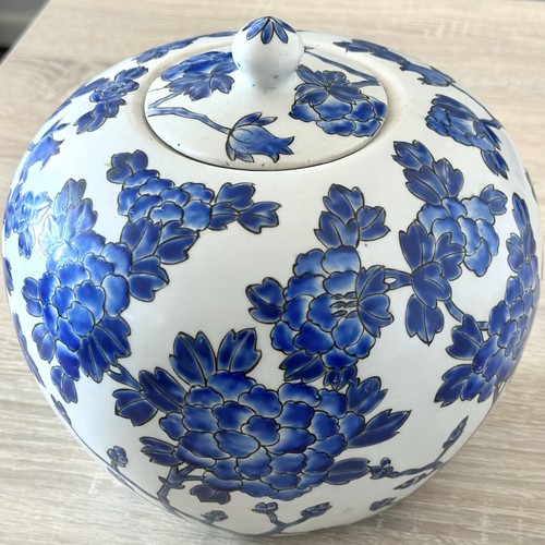 Vintage large white blue - large,