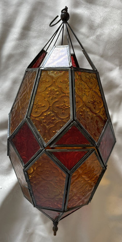 Moroccan style hanging glass - style,