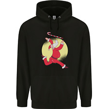 Santa Baton Twirling Christmas Gymnastics Xmas Childrens Kids Hoodie