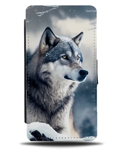 Hunting wolf flip wallet - hunting, case