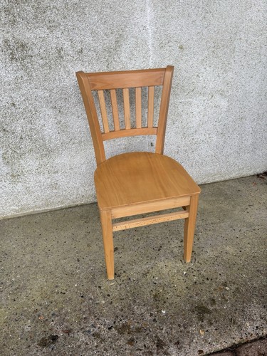 Commercial wooded dining chair - wooded,