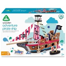 Wooden Pirate Ship Playset