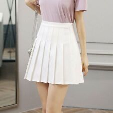 Women Girls Short High Waist Pleated Skater Tennis Skirt School Mini Skirt