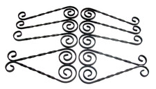 10  Wrought iron weldable iron scrolls for gates,railing