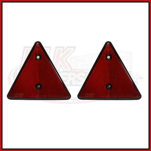 Red triangle reflectors - triangle, for