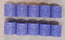 10 x Purple UK Scout Woggle