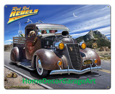 Rat Rod Rebels Rectangle Shape