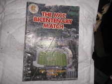 THE MCC BICENTENARY MATCH