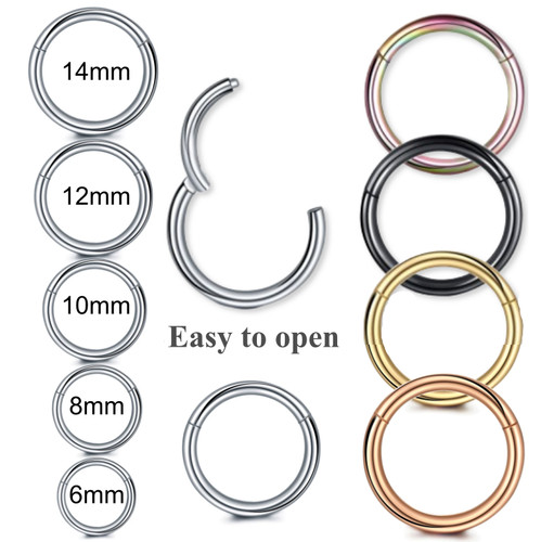 Surgical steel nose ring - nose,