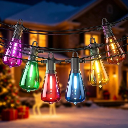 St38 coloured christmas lights - st38,