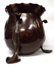 LARGE COPPER WITH BRASS LEGS