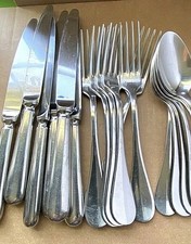 BEAU MANOIR-BLOIS GUY DEGRENNE Stainless Steel 17 Pieces Service/6 FRANCE READ