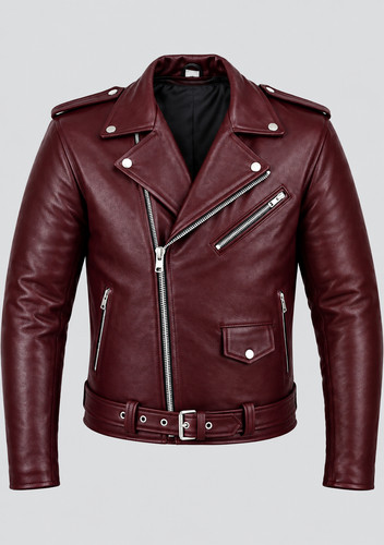 Men burgundy genuine leather - genuine,