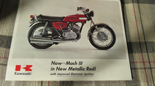 Kawasaki H1 500 Mach III genuine dealer advertising card
