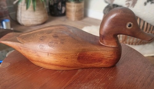 Vintage hand carved wooden - vintage,