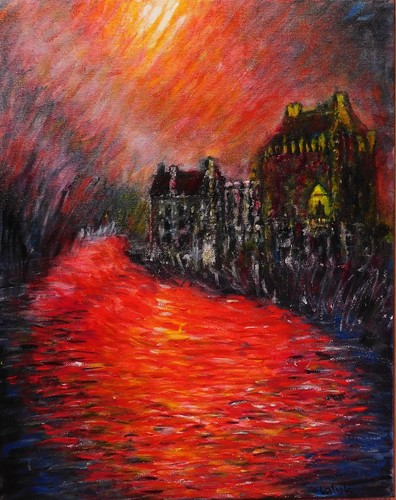 Original oil and - mixed, media