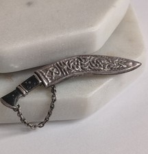 Vintage Silver Kukri Knife