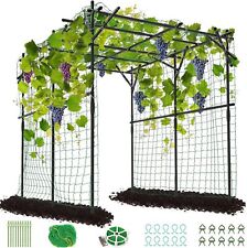NAIZEA Trellis for Garden Vegetable Trellis Garden Arch Trellis for Climbing