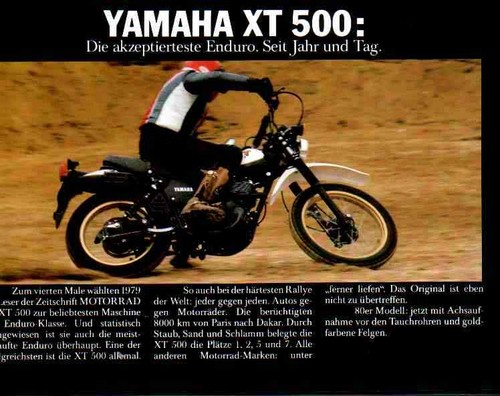 Yamaha brochure 1980 500 - brochure, sr