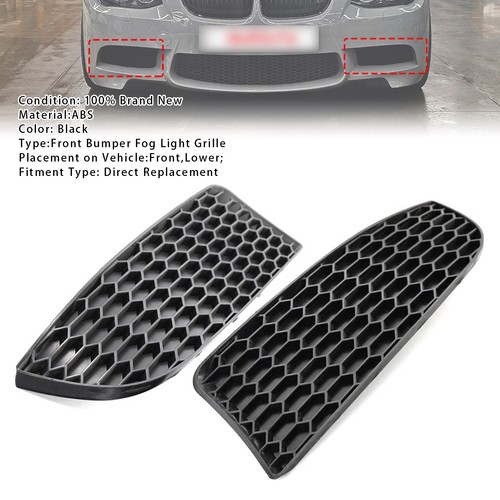 Front bumper fog light grille - front,