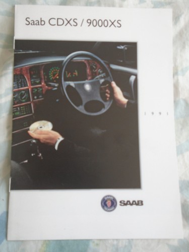 Saab cdxs 9000xs brochure 1991 - saab,