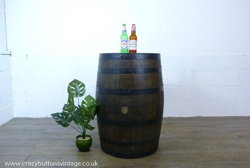 Whiskey barrel refurbished - barrel,