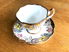 Barberry Salisbury Fine Bone China Orange Floral Tea Cup And Saucer Set