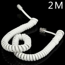 Replacement Phone Cable Coiled Telephone Handset Lead (2.0m  - Curly Cord)