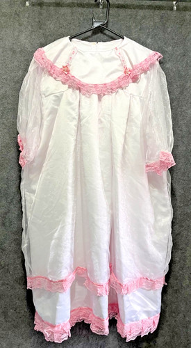 White satin organza lace - white,