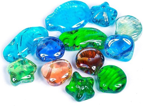 Flat glass pebbles filler - glass,