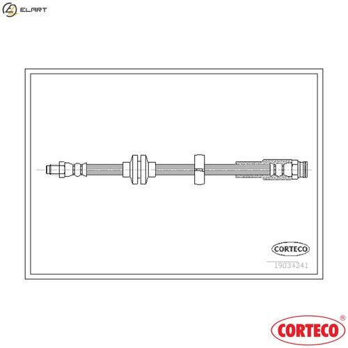 Brake hose 19034341 for alfa - hose,