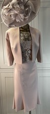 John Charles UK 14 Pink Dress Jacket Wedding Mother Of Bride Groom Guest Outfit