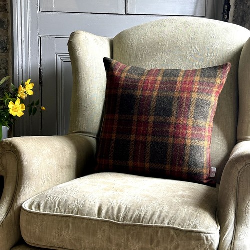 Harris tweed moss gingerbread - tweed,