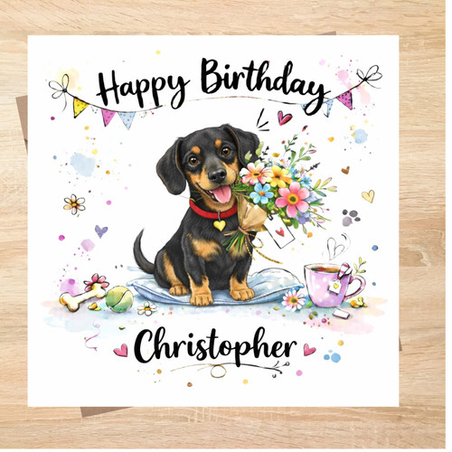 Miniature dachshund themed - miniature,