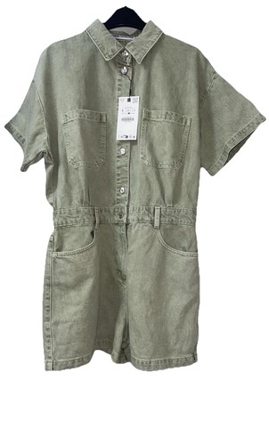 Zara khaki z1975 - khaki, collared
